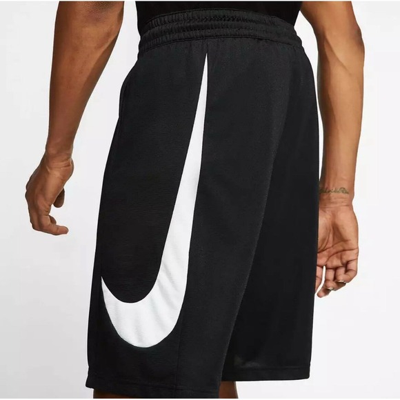 Nike Men's Big Swoosh Dri HBR Basketball Shorts CU4327-010 Size S Black - Picture 1 of 5